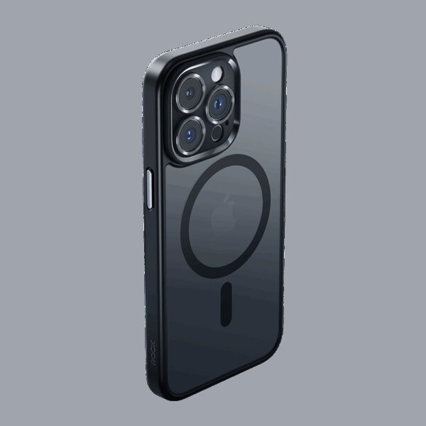 Rock Guard Touch Matte Series Magnetic Case for Iphone 16 Pro Max black