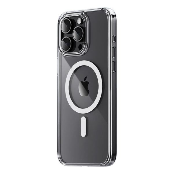 Rock Crystal Series Magnetic Case for Iphone 15 Pro transparent