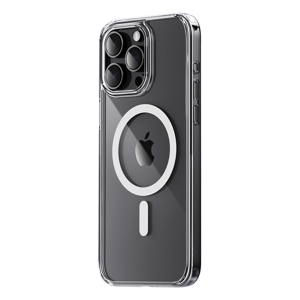 Rock Crystal Series Magnetic Case for Iphone 15 Pro transparent
