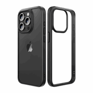 Rock Guard Series Case for Iphone 15 transparent-black