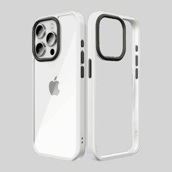 Rock Guard Series Case for Iphone 15 Plus transparent-white