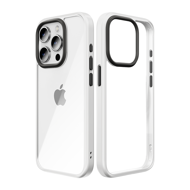 Rock Guard Series Case for Iphone 15 Plus transparent-white