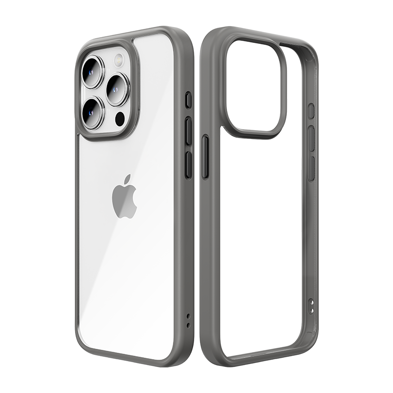 Rock Guard Series Case for Iphone 15 Pro Max transparent-grey