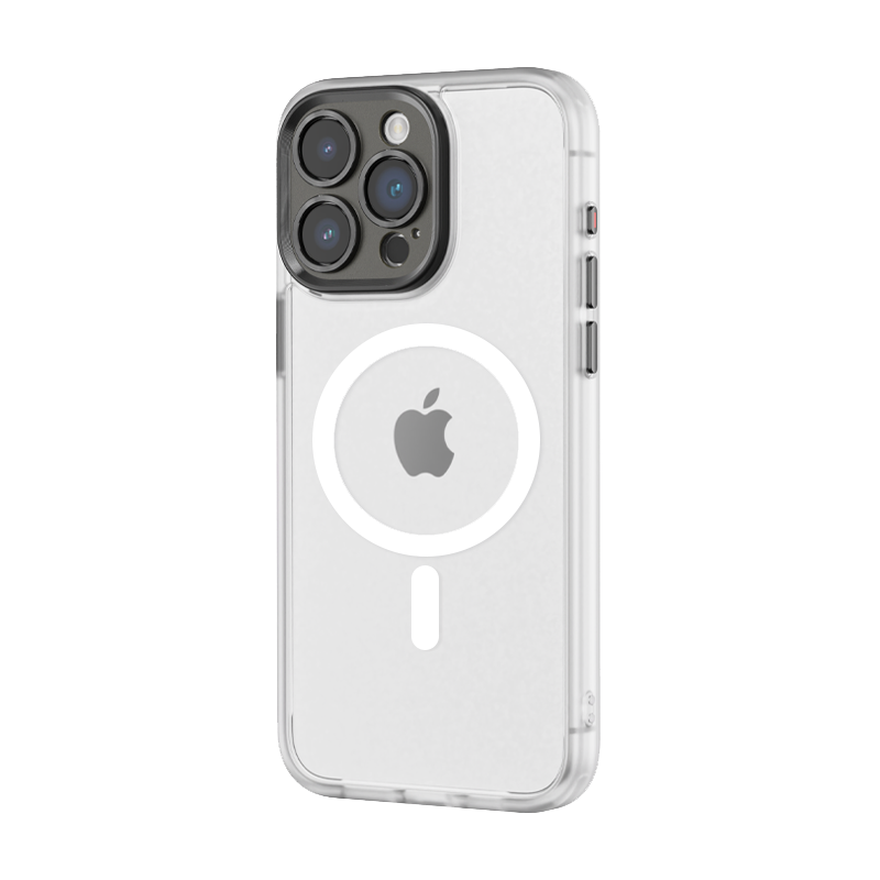 Rock Guard Touch Matte Series Magnetic Case for Iphone 15 white