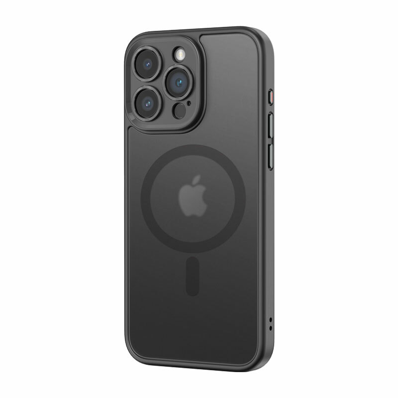 Rock Guard Touch Matte Series Magnetic Case for Iphone 15 Plus black
