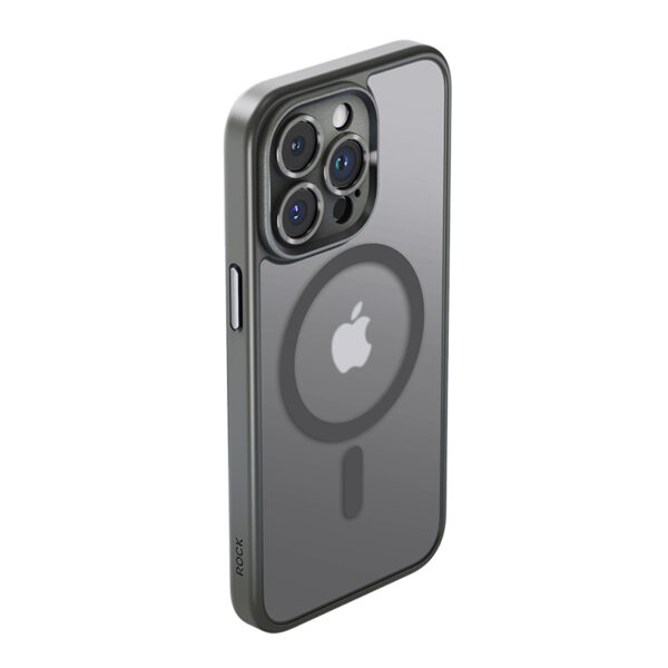 Rock Guard Touch Matte Series Magnetic Case for Iphone 15 Pro Max grey