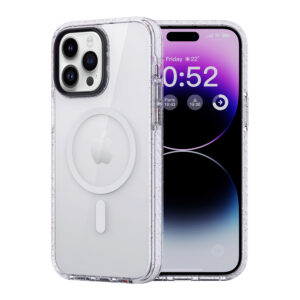 Rock Crystal Shield Series Magnetic Case for Iphone 14 Pro transparent