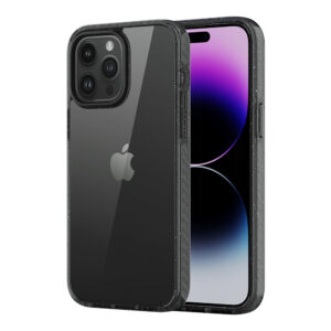 Rock Crystal Shield Series Case for Iphone 14 Pro transparent-black