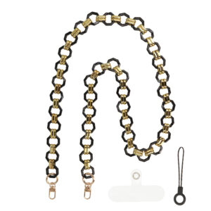 Phone pendant 0809 black-gold