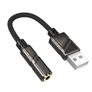 Borofone Adapter BV23 Dignity - USB to jack 3,5mm - black