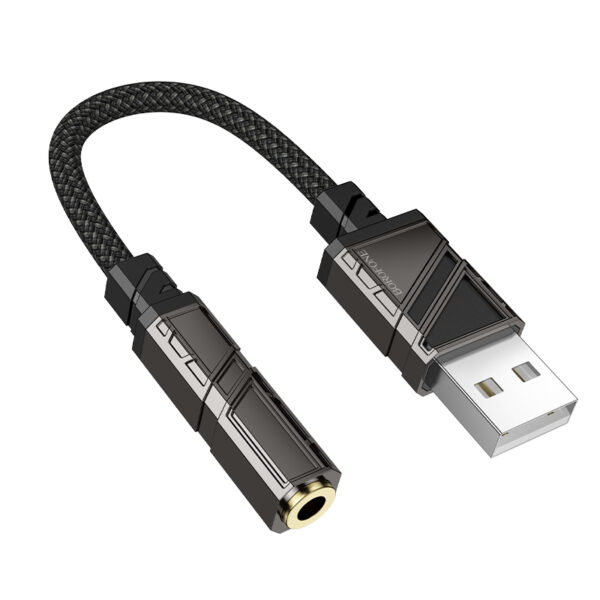 Borofone Adapter BV23 Dignity - USB to jack 3,5mm - black