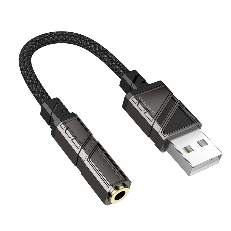 Borofone Adapter BV23 Dignity - USB to jack 3,5mm - black