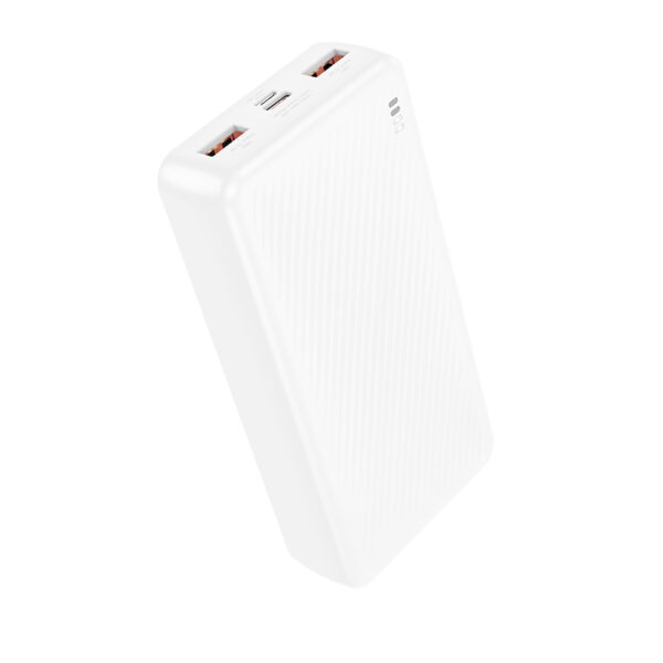 Borofone Power Bank 20000mAh BJ56A Graceful - 2xUSB + Type C - QC 3.0 22,5W PD 20W white