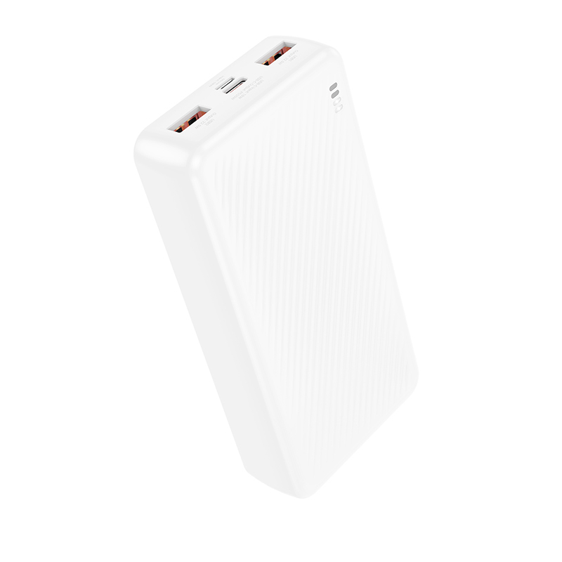 Borofone Power Bank 20000mAh BJ56A Graceful - 2xUSB + Type C - QC 3.0 22,5W PD 20W white