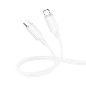 Borofone Cable BX112 Lemon - Type C to Type C - PD 60W 1 metre white