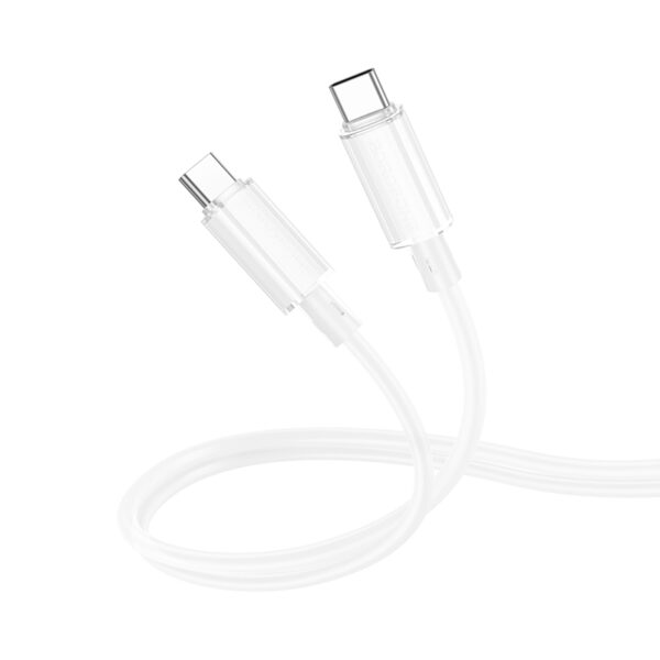 Borofone Cable BX112 Lemon - Type C to Type C - PD 60W 1 metre white