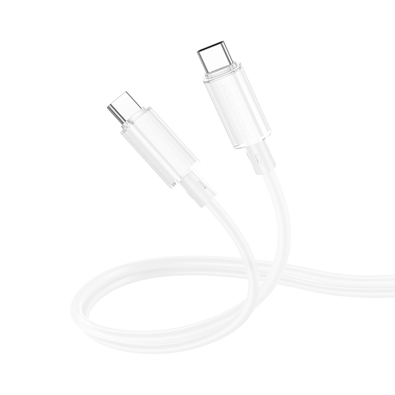Borofone Cable BX112 Lemon - Type C to Type C - PD 60W 1 metre white