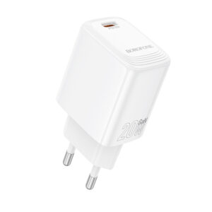 Borofone Wall charger BN26 Fuente - Type C - PD 20W white