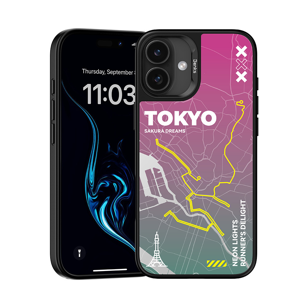 Benks Dynamic City Tokyo Case for Iphone 16
