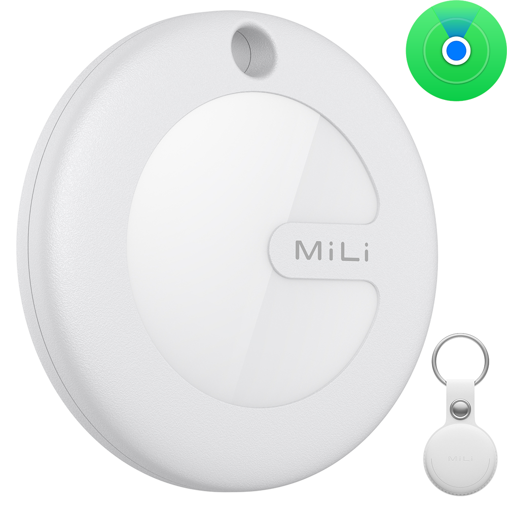 MiLi GPS Bluetooth MiTag Tracker HD-P16 (Apple only)+ keyring white
