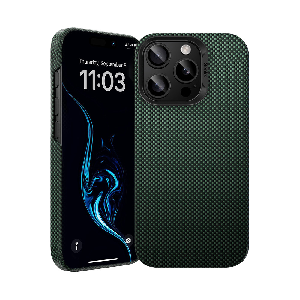 Benks Magnetic Armor Tint Kevlar 1000D (0065) for Iphone 16 Pro green