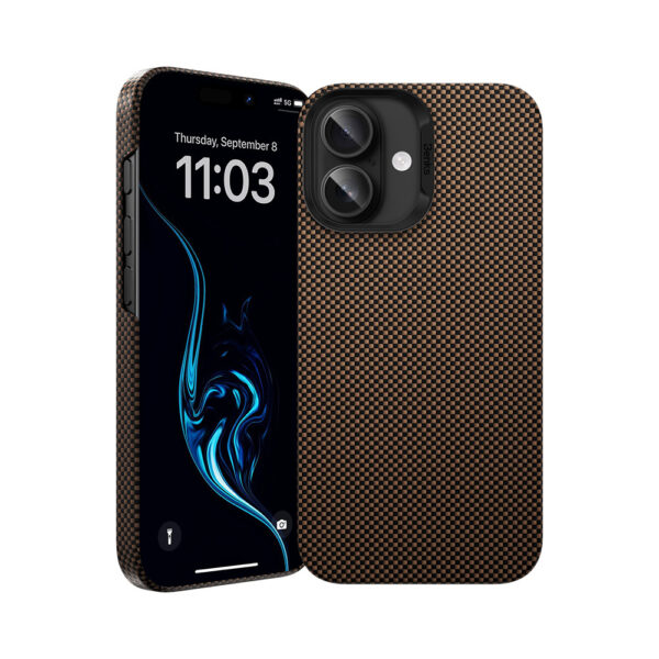 Benks Magnetic Armor Tint Kevlar 1000D (0064) for Iphone 16 Plus gold