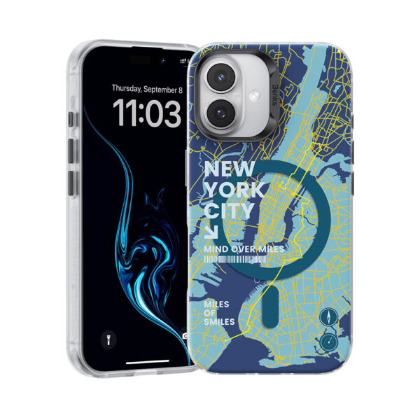 Benks Magnetic City New York Case for Iphone 16 Plus