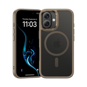 Benks Magnetic Mist Case Metal Frame for Iphone 16 Plus titanium