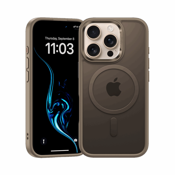 Benks Magnetic Mist Case Metal Frame for Iphone 16 Pro titanium