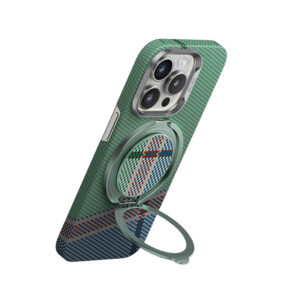 Benks Ring holder Grip Passion Green 600D magnetic black