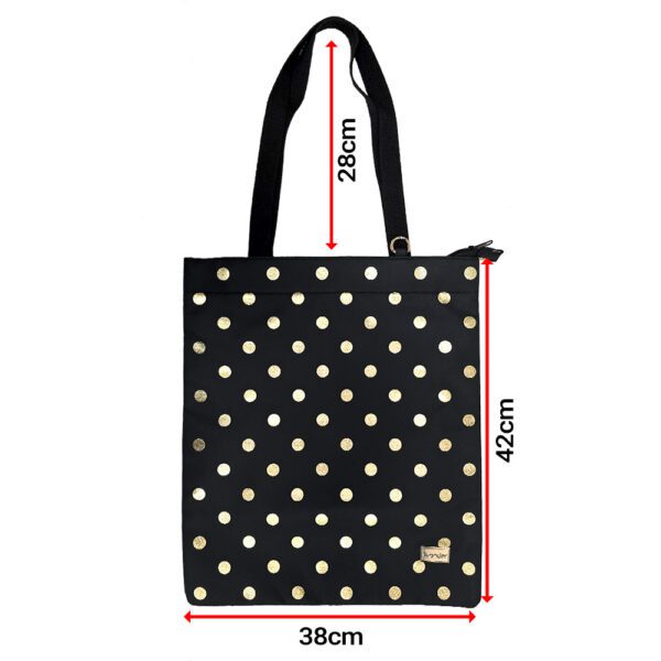 Shopping bag Wonder wzór 2 gold polka-dot
