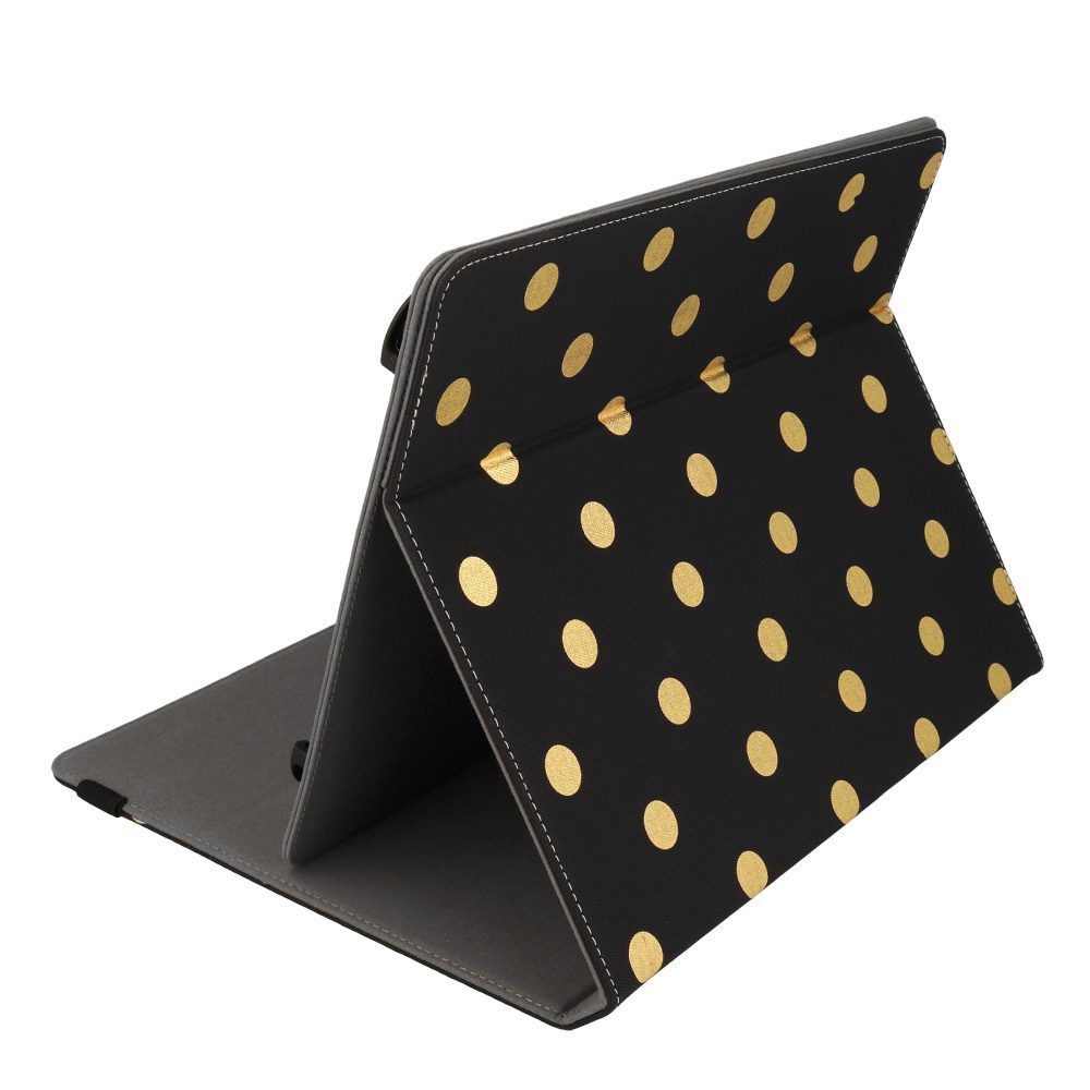 toptel_photo (3) Wonder Canvas Tablet Case 13 inches gold polka-dot