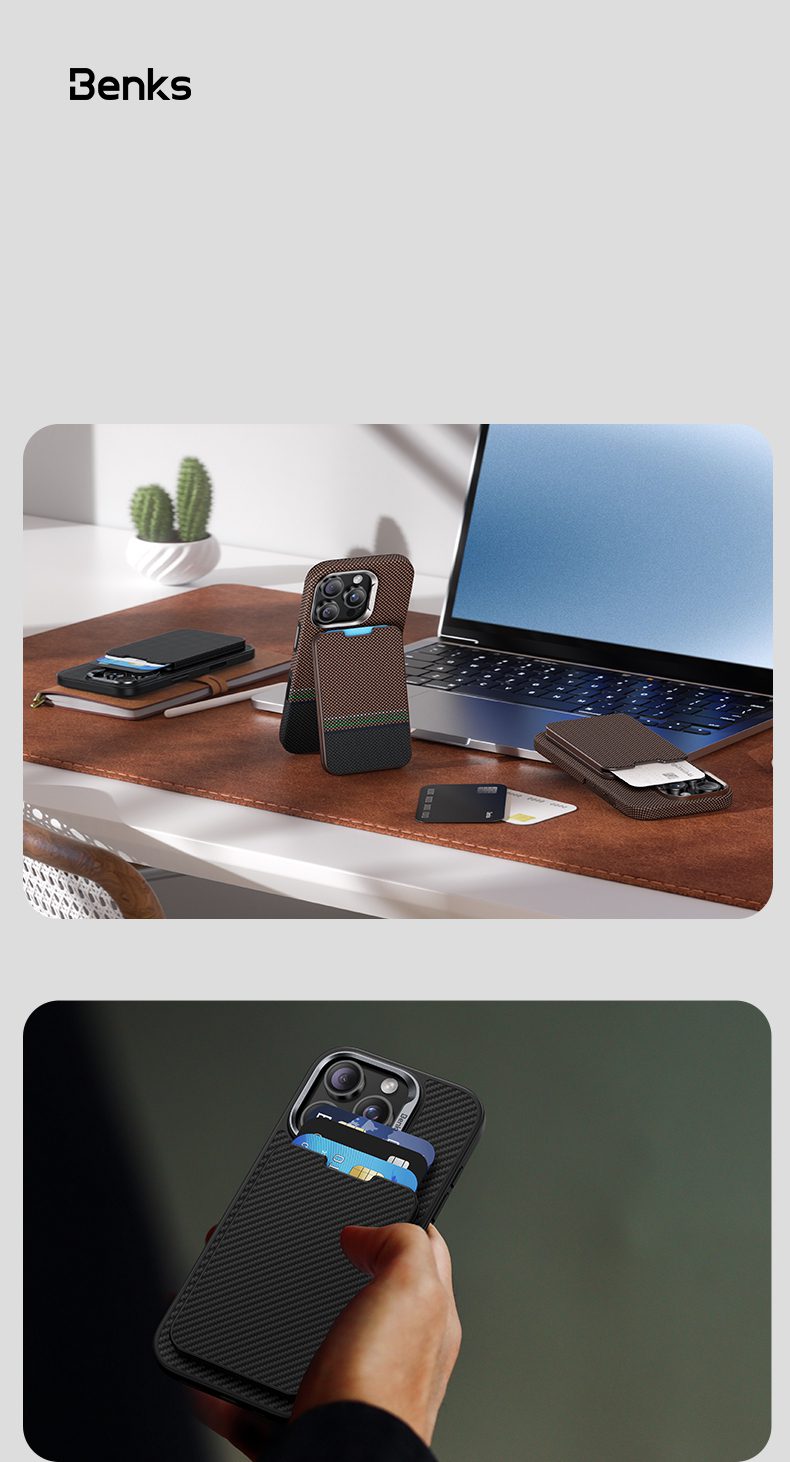 Benks Wallet Magnetic ArmorGo Kevlar Stand 600D