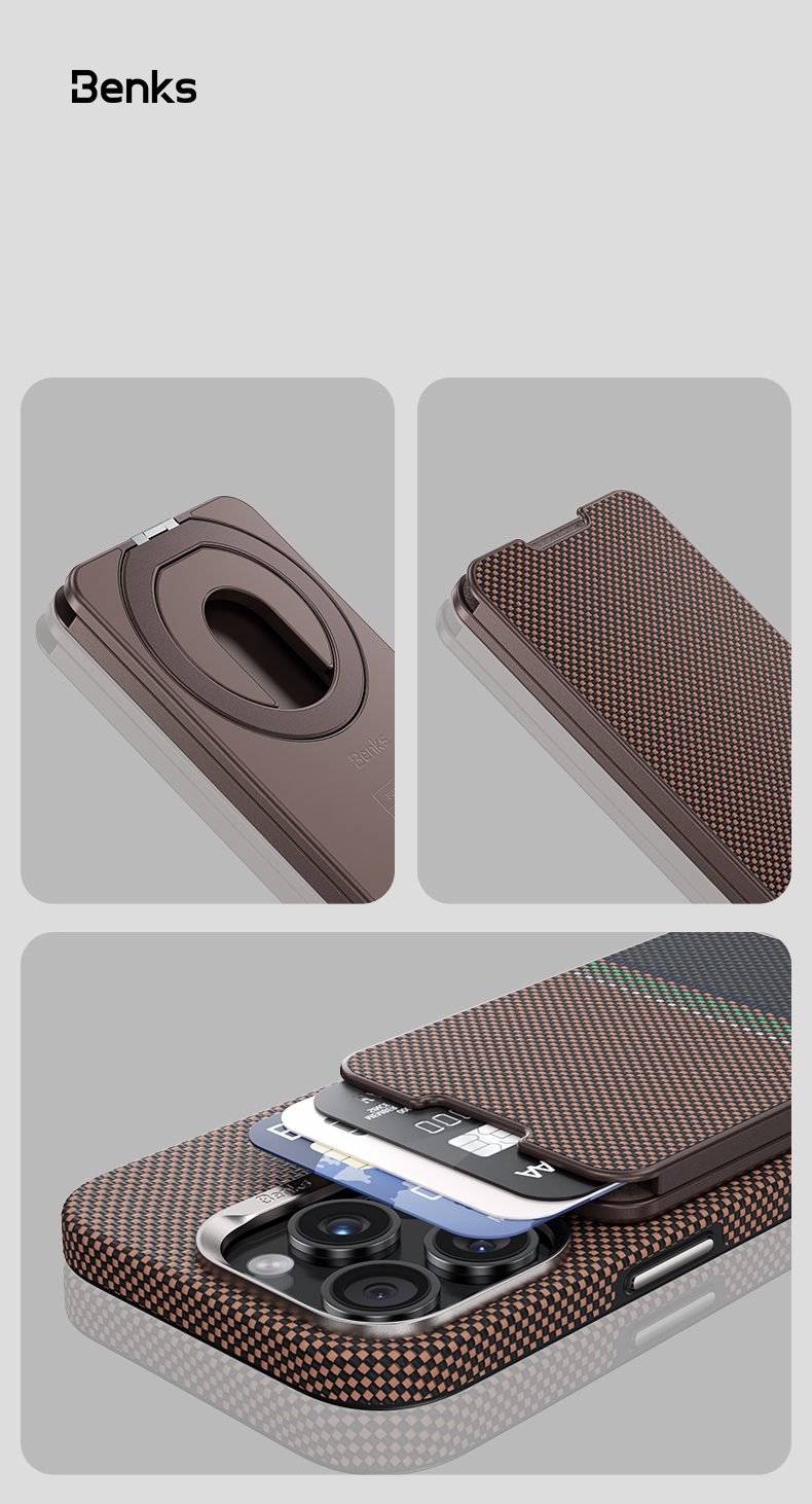 Benks Wallet Magnetic ArmorGo Kevlar Stand 600D