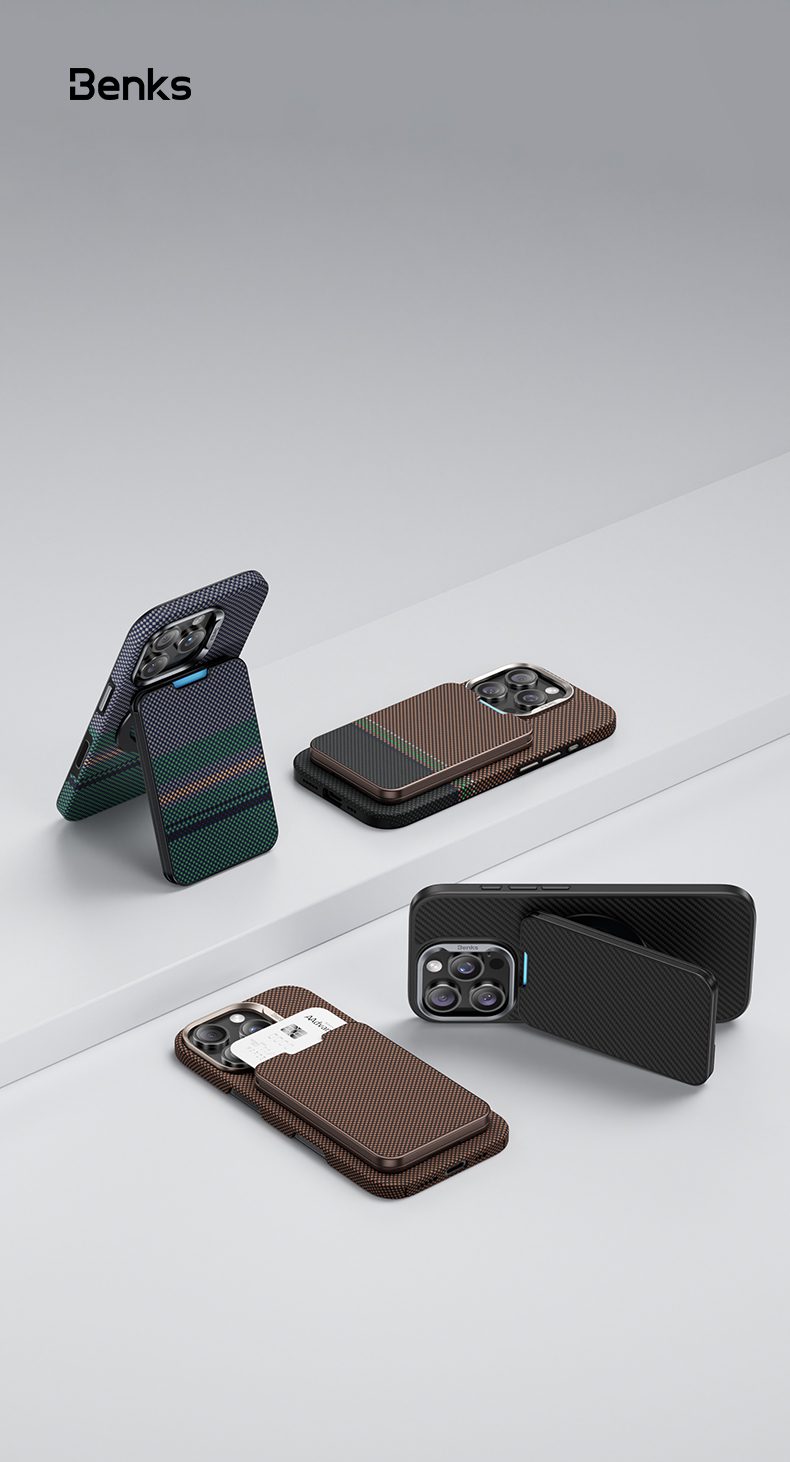 Benks Wallet Magnetic ArmorGo Kevlar Stand Prestige