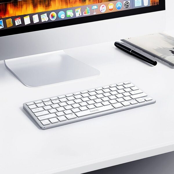 04679084da346e825ff761cbee6d6def EOL Wireless keyboard Hoco QWERTY GM32 silver