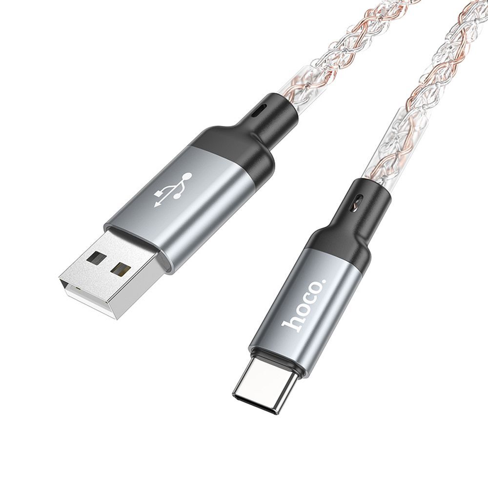 0b13c3a11b4a79b9a64ec86b2ee37ca5 Cable USB A to USB C Hoco 3A 1 m U112 gray