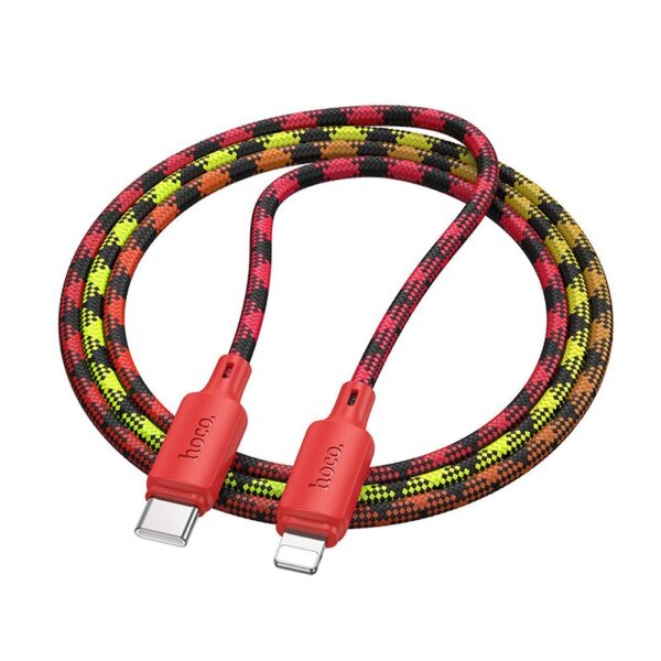 Cable USB C to Lightning Hoco PD 27W 1 m X116 gradient red