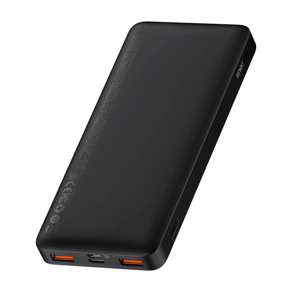 Baseus Bipow Fast Charging Power Bank 10000mAh 20W Black (Overseas Edition) + USB-A - Micro USB 0.25m Black Cable (PPBD050301)eng