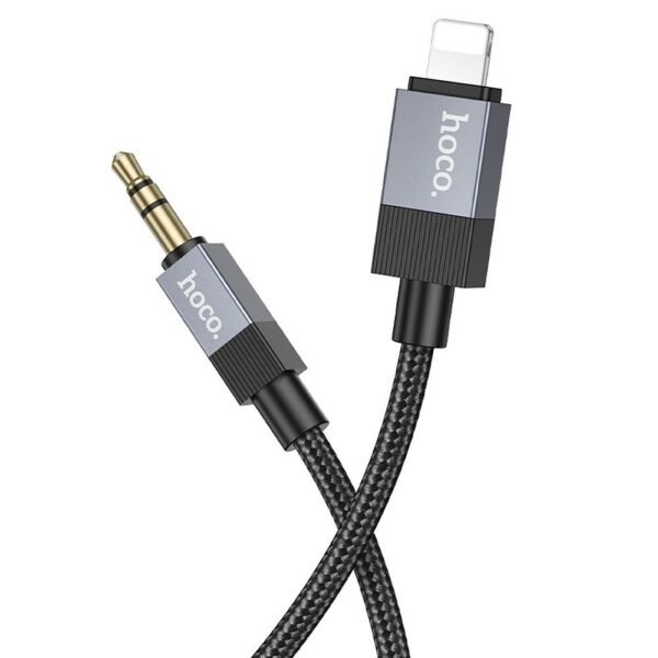12cf8fd82834b93589d9fc280421acaf Cable AUX Jack 3,5 mm (male) to Lightning (male) Hoco 1 m UPA32A black