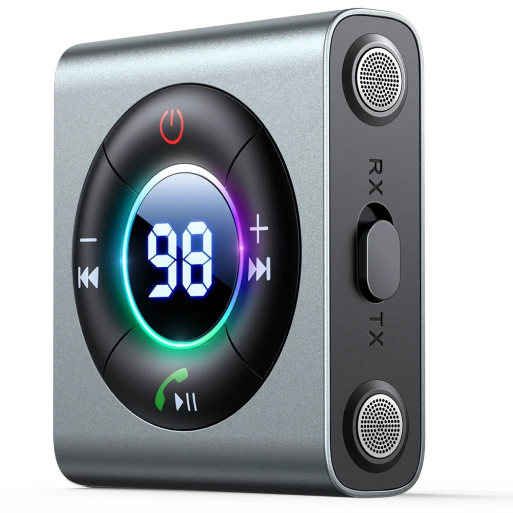 Joyroom JR-CB2 Bluetooth AUX transmitter for car, TV - grayeng