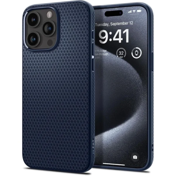 Spigen Liquid Air Case for iPhone 15 Pro - Blueeng