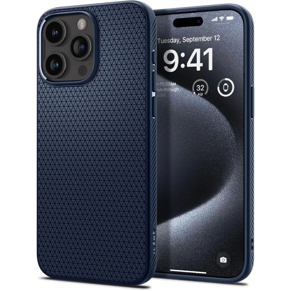 Spigen Liquid Air Case for iPhone 15 Pro - Blueeng