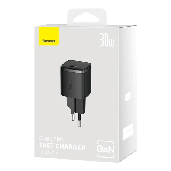 Baseus Cube Pro 30W USB-C Wall Charger - Blackeng