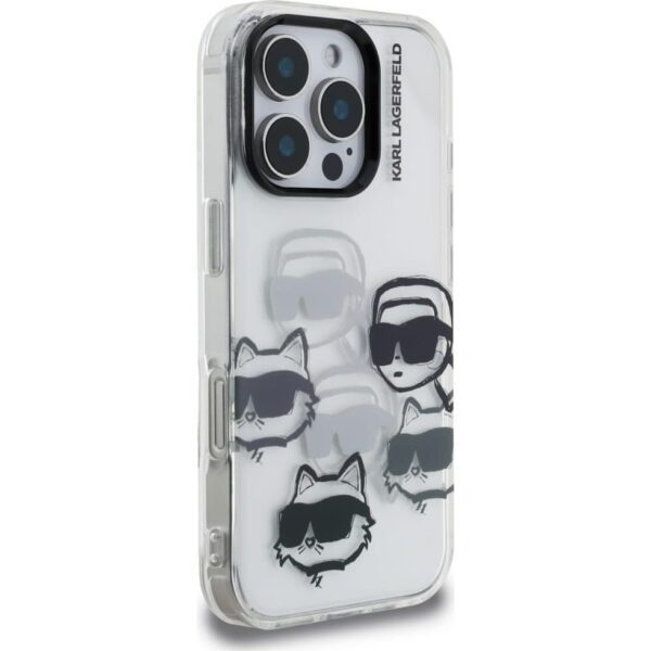 KARL LAGERFELD case for IPHONE 16 PRO MAX KLHCP16XHMCHKCT (IML Multi K&C Head Pattern)