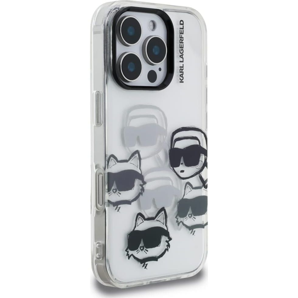 KARL LAGERFELD case for IPHONE 16 PRO MAX KLHCP16XHMCHKCT (IML Multi K&C Head Pattern)
