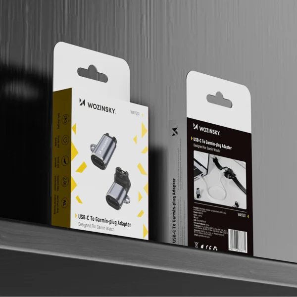 Wozinsky WAYGS1 USB-C Adapter for Garmin Smartwatch - Grayeng