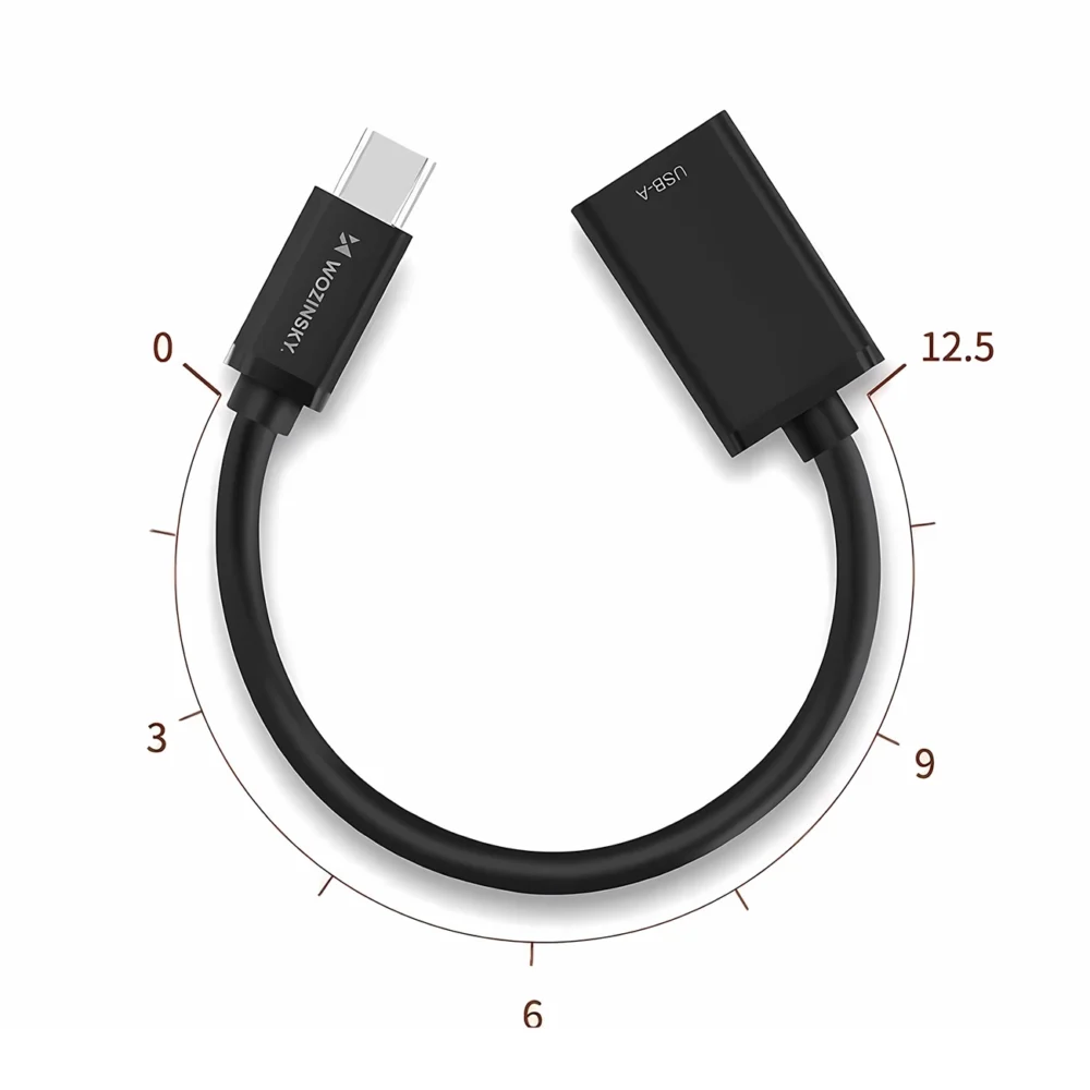 Wozinsky WOTGY1S USB-C 3.0 (male) - USB-A 3.0 (female) OTG Adapter - Blackeng