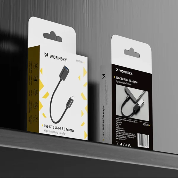 Wozinsky WOTGY1S USB-C 3.0 (male) - USB-A 3.0 (female) OTG Adapter - Blackeng
