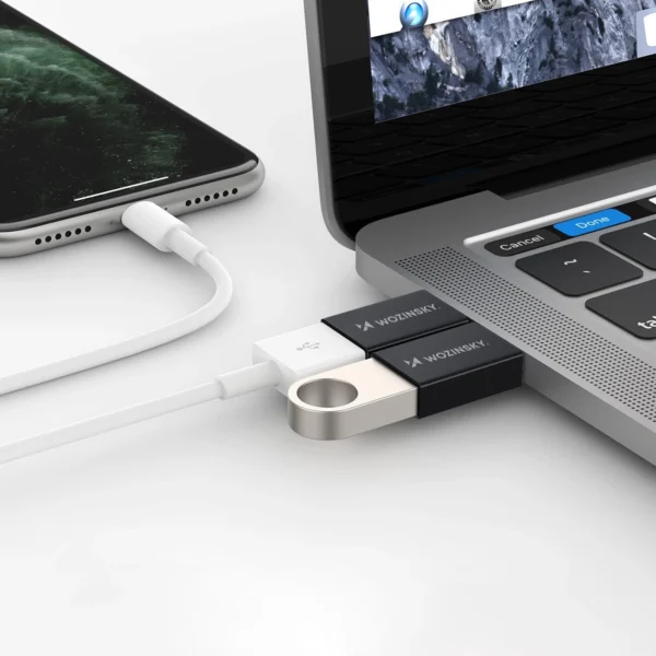 Wozinsky W10GY1S USB-C - USB-A 3.2 10Gb/s Adapter - Blackeng